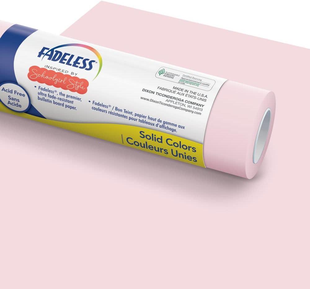 Fadeless Schoolgirl Style Bulletin Board Paper, Lavender Haze, 47.25" x 12', 1 Roll, 47.3" x 144"