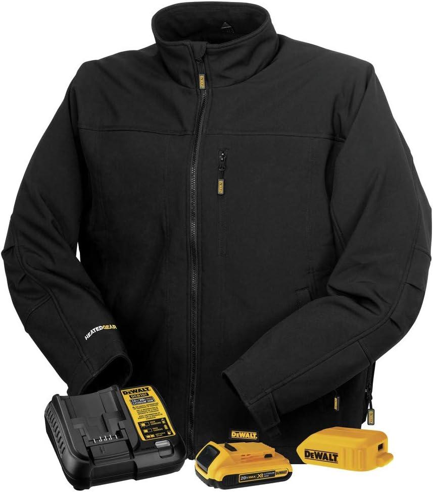 DEWALT Heated Soft Shell Jacket Kit (Black, S)