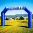 OZIS 20Ft Inflatable Arch Inflatable Start Finish Line Arch with Blower,Outdoor Inflatable Archway for Party,5K Race,Advertising Commerce,School Sport Blue