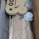 Stuffed Animal Storage & Organizer, Wooden Stuffed Animal Holder, Plushies Storage with Wheels, Stuffed Animal Zoo for Toddler Rooms, Playrooms & Bedrooms, 53.54" x 15.74" x 15.74"