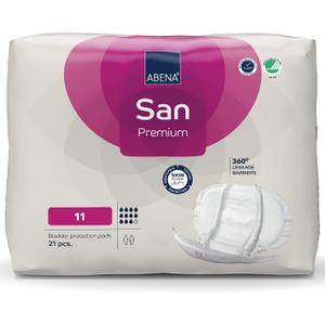 Abena San Premium Incontinence Pads, Heavy Absorbency, (Sizes 8 to 11), Size 11, 21 Count