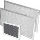 3 Pcs Grease Filter Kit Compatible with GE Microwave Oven JVM6175SF1SS JVM6175SK1SS JVM6175SK2SS JVM6175SK3SS