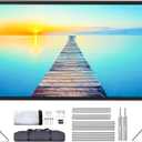 Projector Screen and Stand - Velcolt Portable Video Projection Screen 100 inch, 16:9 4K HD Rear Front Foldable Outdoor Movie Screen with Carry Bag for Indoor Outdoor Home Theater Backyard Camping
