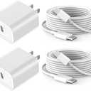Fast Charging for iPhone 17 16 15 Charger,2Pack 20W USBC Wall Charger Travel Plug Block Phone 16e Charging Cable for iPhone 17 Air/17 Pro/17 Pro Max/16 Pro/16 Pro Max/16 Plus/15/15 Pro/15 Pro Max/iPad
