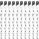 Hausse 10 Pack Bird Deterrents for Outside, Bird Repellent Hanging Silver Plastic Reflectors Scare Rods, Garden Decorative Reflective Scare Birds Away, Like Woodpeckers, Pigeons and Geese