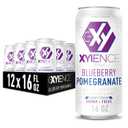 Xyience Blueberry Pomegranate Energy Drink, 16 fl oz Can (Pack of 12), BBD: 01/03/2027