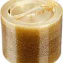 WELLIFE 120 Guests Gold Glitter Plastic Plates and Dessert Forks, 6.5 inch Disposable Dessert Plates, Durable Plastic Small Forks, Perfect for Catering, Parties &Weddings, regular