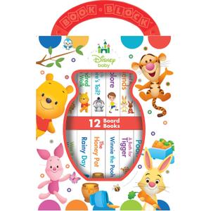 Disney Baby: Winnie the Pooh - My First Library - 12 Board Book Set - First Words, Counting, and More! - PI Kids Disney Baby: Winnie the Pooh - My First Library - 12 Board Book Set - First Words, Counting, and More! - PI Kids