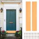 uxcell 2pcs Door Kick Plate, 6 x 34 Inches Anodized Aluminum Kick Plate Door Plate, 1.5mm (1/16 Inch) Thickness, for Exterior Front Door or Back Door, Copper Gold