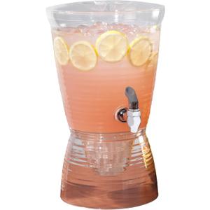 CreativeWare 1.5-Gallon Bark Beverage Dispenser, 1.5 Gallon, Clear