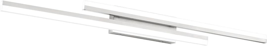 PRESDE 48" LED Bathroom Vanity Light, Modern Brushed Nickel Wall Bar Fixture Over Mirror Dimmable