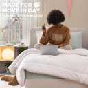UGG Nita Twin Comforter Set, Fluffy Dorm Bedding, 2-Piece, White (Snow), Twin/Twin XL