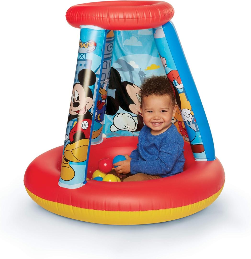 Mickey Mouse Kids Ball Pit, 1 Inflatable & 15 Soft-Flex Balls Mickey Mouse Kids Ball Pit, 1 Inflatable & 15 Soft-Flex Balls