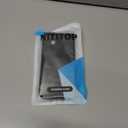 NITITOP Compatible with iPhone 14 Plus Case Cute Cherry Bow Ribbon Pattern for Girls Women Soft TPU Durable Full Camera Lens Shockproof Protective Cover - Black