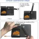 Cigarette Rolling Machine, with Storage Groove, Manual Dual-Track Upgrade Cigarette Machines, Suitable for 8.0 MM Diameter Size Cigarettes (80-100MM Lengths),Black (8.15 x 5.55 x 2.55 in)