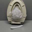 Toilet Seat, Elongated Toilet Seat with Toddler Seat Built in, Potty Training Toilet Seat Elongated Fits Both Adult and Child, with Slow Close and Magnets- Elongated Almond