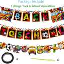 Back to School Banner Decorations, 3 Strings First Day of School Banner for Welcoming Back to School Party Decorations
