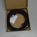 Amazon Basics 2 RCA Audio Cable for Amplifier, Active Speakers, Subwoofer or Hi-Fi System with Gold-Plated Plugs, 8 Feet, Black