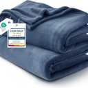 Bedsure GentleSoft Fleece Blankets Queen Size Mineral Blue - Bed Blanket Soft Lightweight Plush Fuzzy Cozy Luxury Microfiber, 90x90 inches