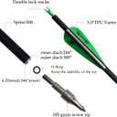 31inch Carbon Arrow Archery Targeting Practice Hunting Arrows for Compound & Recurve Bow with Removable Tips(Pack of 12)