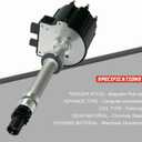 Igniton Distributor for Chevy GMC Truck Small Block Big Block 1500 2500 3500 5.0 305 5.7 350 427 TBI EFI LG4 LB9 wiht Black Cap Distributor