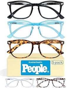 CCVOO 2.5 Reading Glasses for Women, Eye Glasses, Blue Light Readers, Cheaters