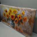 MHARTK66 Canvas Wall Art For Living Room Farmhouse Sunflower Wall Decor Large Flower Field Paintings For Bedroom Vintage Poster Art Prints Framed Artwork For Walls Kitchen Pictures Wall Decor 20x40