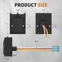 Liftgate Switch 264346 (ON)/Off/(ON) Compatible 3 Wire Lift Gate Control Switch Waterproof OEM Replacement for GPT-25 Box Truck Trailer