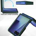 Foluu Slim Fit Case for Samsung Galaxy Z Flip 7, Ultra Thin Matte PC with Non-Slip Grip Full Protection Protective Cover for Samsung Galaxy Z Flip7 5G 2025 (Green)