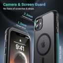 Jaroco Magnetic for iPhone 11 Case, [Compatible with MagSafe][Military Grade Drop Protection][Heavy Duty Protection][Non-Slip][Shockproof] 2-Layer Durable Bumper Phone Case 6.1''-Black