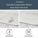 Dorai Home Bath Stone Mat 23.6"x15.4"  Quick-Dry, Non-Slip Diatomite Stone Bath Mat for Bathroom, Zen Sandstone