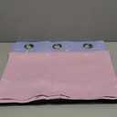 Ombre Blackout Curtains for Girls Bedroom Living Room Gradient Purple to Pink 2 Panels Drapes Kitchen Thermal Insulated White Stars Room Partition Office Hotel Window Curtain 21x45inches