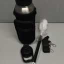 40oz Stainless Steel Water Bottle - Wide Mouth Vacuum Insulated Metal Water Bottle with Straw Lid & Paracord Handle, Sweat-Proof Water Flask Thermo Metal Mug with Strap for Gym Camping Hiking