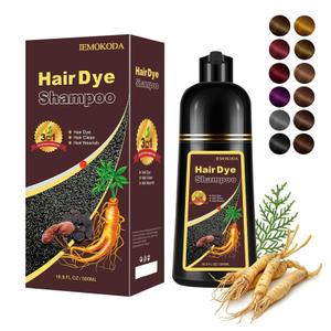 Light Brown Hair Dye Shampoo 3 in 1, Instant Natural Hair Color Shampoo Hair Dye for Women & Men, Root Touch Up & Easy To Use & Lasts 3-4 Weeks & All Hair Types, 16.9 fl.oz