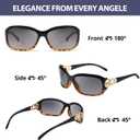 FIMILU Polarized Sunglasses for Women, Retro Stylish Glasses Reduce Glare Sun Glare UV Protection for Travelling Vacation