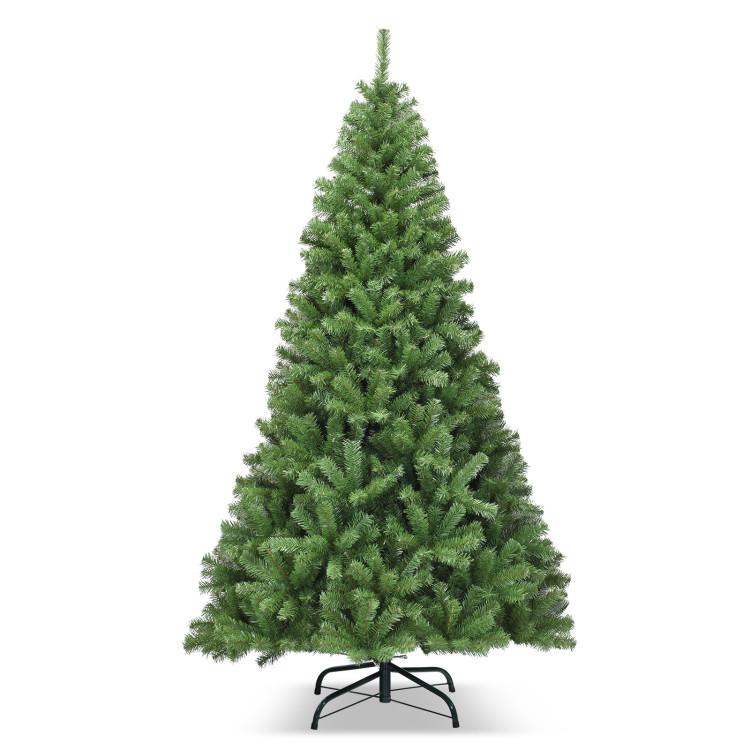 6FT PVC Christmas Tree 1000 Tips Hinged Solid Metal Legs