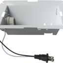 S97014212 Bathroom Fan Light Reflector with Socket Replacement Parts Fits for Broan NuTone 763N HB80RL 678 679 655-C 679L 683L 763N HD50LNT