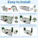 ARIFARO Animal Cage Trap (31" L x 10" W x 11" H) Humane Live Cage Trap Double-Door Metal Capture Cage for Skunks,Raccoons,Rabbits,Stray Cats,Squirrels,Moles,Gophers