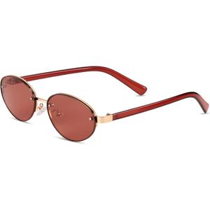 Retro Women's Sunglasses Fashion Oval Retro Frames Suitable for Driving Fashion Holiday Personalized Style