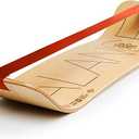 SCWHTHR Balance Board for Adults & Kids - Slackline Workout Equipment Home Gym Training - Wooden Wobble Board Balance Trainer - Standing Desk Exercise - Yoga, Agility, Pilates, Core, Snowboard
