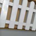 Hrpa Christmas Tree Fence,4pcs White Plastic Picket Fence for Miniature Home Garden Christmas Xmas Tree Wedding Party Decoration