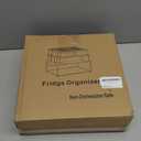 10 Pack Refrigerator Pantry Organizer Bins, Stackable Fridge Organizer Bins with Lids, Clear Plastic Food Storage Bins for Kitchen, Countertops, Cabinets, Fridge, Drinks, Fruits, Vegetable, Cereals