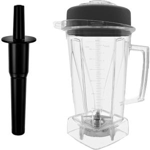 Blender Pitcher 64oz,With Classic Tamper,Clear, Compatible With 4500 5200 5000 6500 Vm0101 Vm0102 Vm0103 Vm0197 E310 320 Classic/Commercial Series etc Blender,
