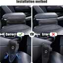 Premium Leather Car Seat Gap Filler Organizer Universal Center Console Organizer with Card Slots for Suv Truck (Black, 2 Pack) Car Seat Storage Box for Phone,Keys,Glasses,Card Car Interior Accessories