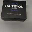 Stainless Steel Watch Band with Case Compatible with Apple Watch Series 11 10 46mm, Rugged Strap with Metal Protective Bumper Cover for iWatch Bands Men (Titanium Color)