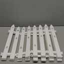 16" Extra Tall Fence for Christmas Tree,12PCS White Picket Fence Gate Barrier with Tree Patterns Christmas Tree Gate for Pets(24" H x 5" W Each)