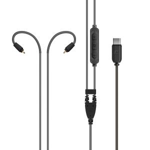 MEE audio USB Type C Headset Cable with Microphone and 3-Button Remote for MX PRO Series and M6 PRO in-Ear Monitors (USB-C Connector), Black (Cable-USB-PRO-BK)