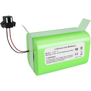 14.4V 2600mAh Replacement for Eufy Battery RoboVac 11, 11S, 11S, MAX, 30, 15C, 15T, 12, 35C and Ecovacs Deebot N79S, DN622 Vacuum Cleaner Battery
