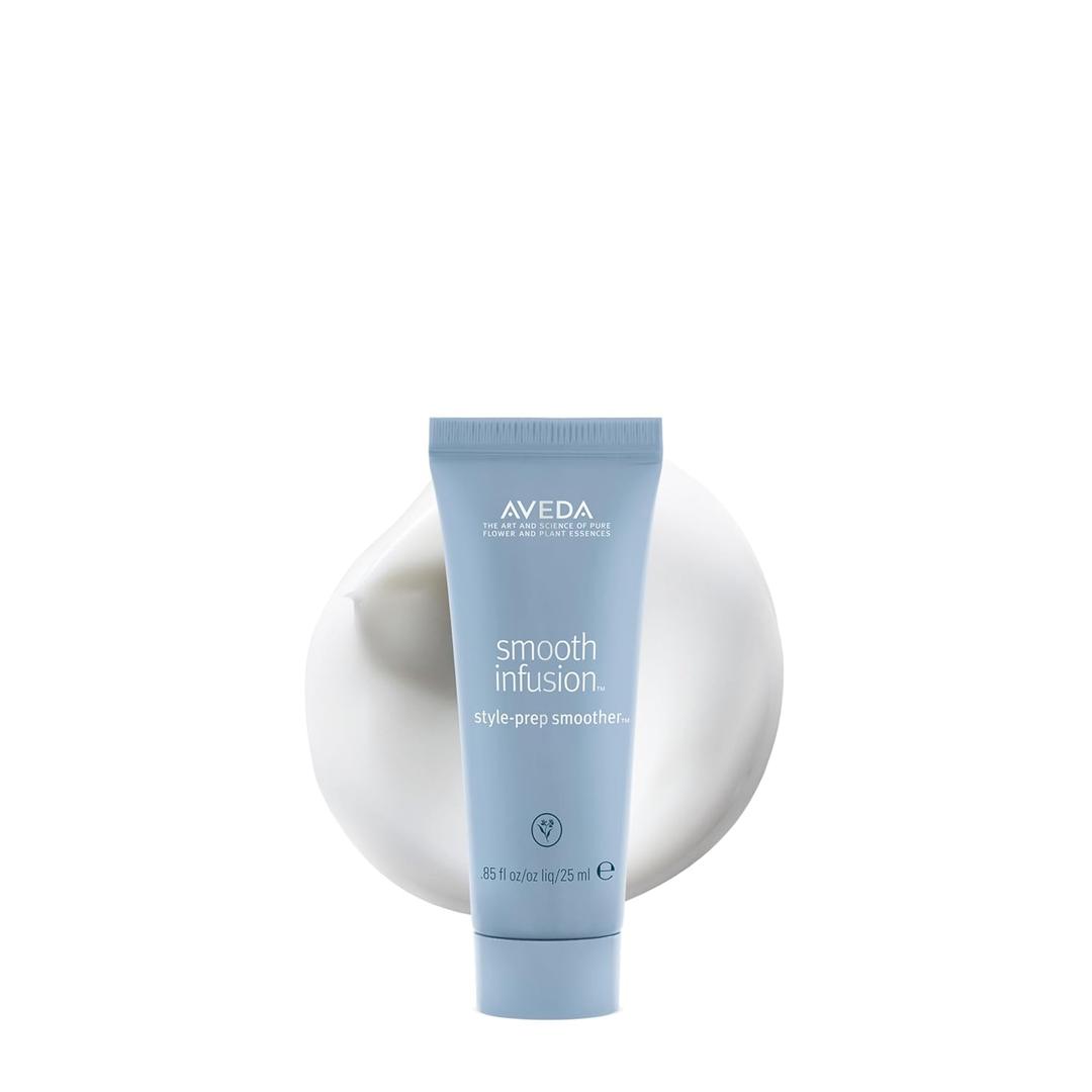 Aveda Smooth Infusion Style-Prep Smoother | Leave-In Anti-Frizz Serum | 72-Hour Frizz Defense & Frizz Control | Heat Protectant | 98% Naturally Derived* (0.85 Fl Oz (Pack of 1))