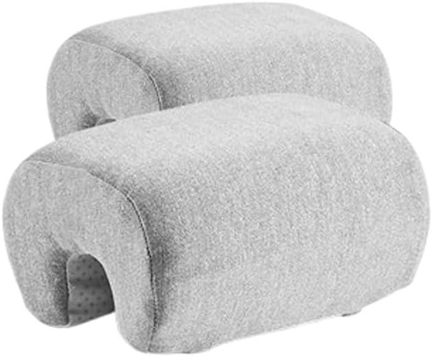 Armrest Cushion for Office Chairs - Soft Elbow Support Pad with Non-Slip Bottom, Fits Most Chairs 2-Piece (Gray)